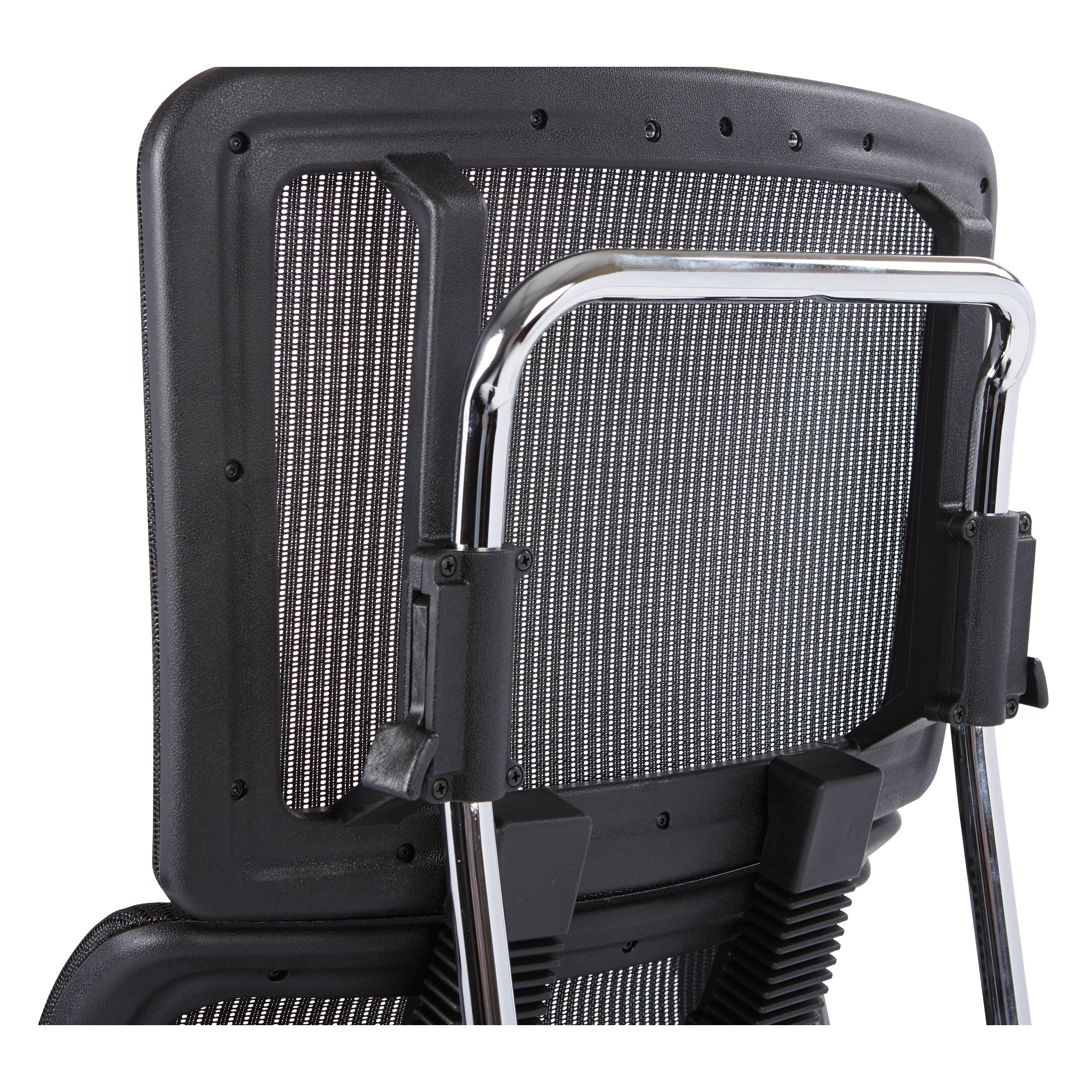 Vertical Black Mesh Back Chair